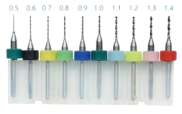 PCB Drill 0.70mm x 10.00mm with ring (pack of 10)