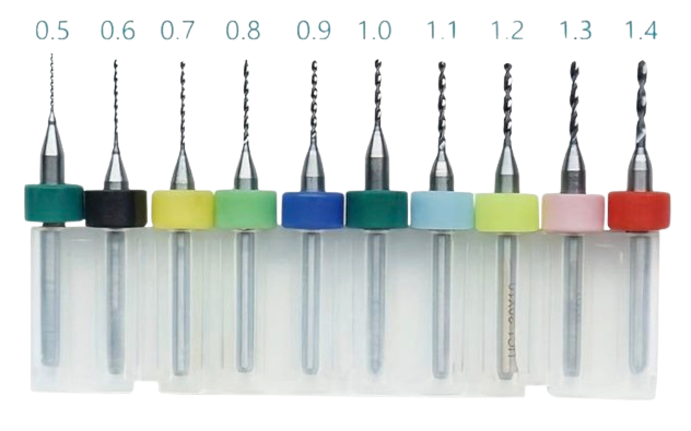Multipack Endmills 0.15mm with ring ( Pack of 10)